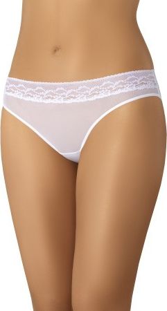 Teyli Majtki damskie z siateczki koronkowe Rigi białe r. S