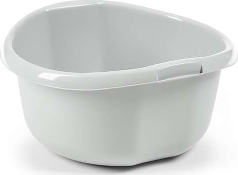 Lamela Miska na pranie / łazienkowa plastikowa okrągła Lamela 10 l / 34 cm szara