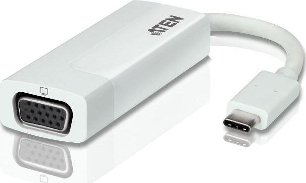 Adapter USB Aten USB-C - VGA Biały (UC3002A-AT)