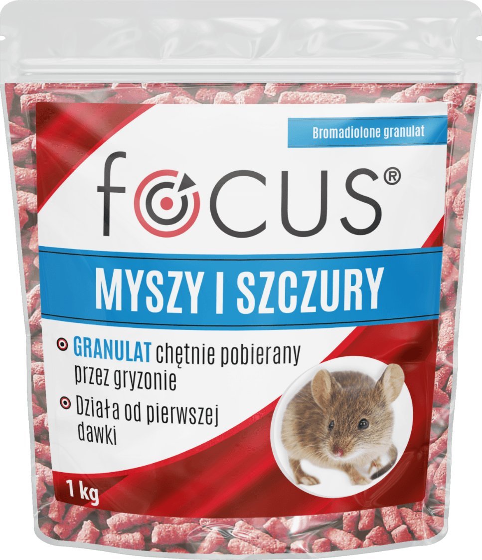 Focus Trutka na myszy szczury Focus granulat 1kg
