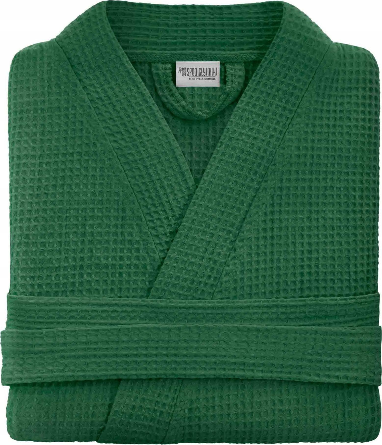 Spod Igły i Nitki MĘSKI SZLAFROK BAWEŁNA KIMONO WAFEL GOFER BUT XS