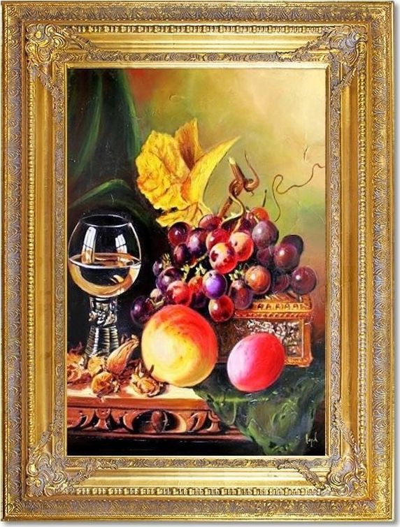 GO-BI Obraz Martwa natura tradycyjna ręcznie malowany 90x120cm uniwersalny