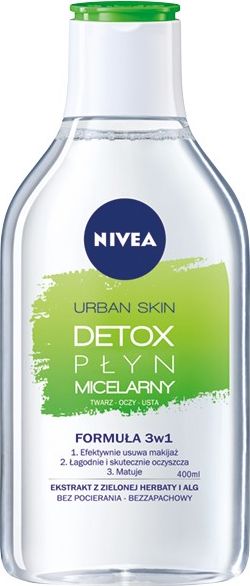 Nivea Urban Skin Detoks Płyn micelarny 3w1 400ml