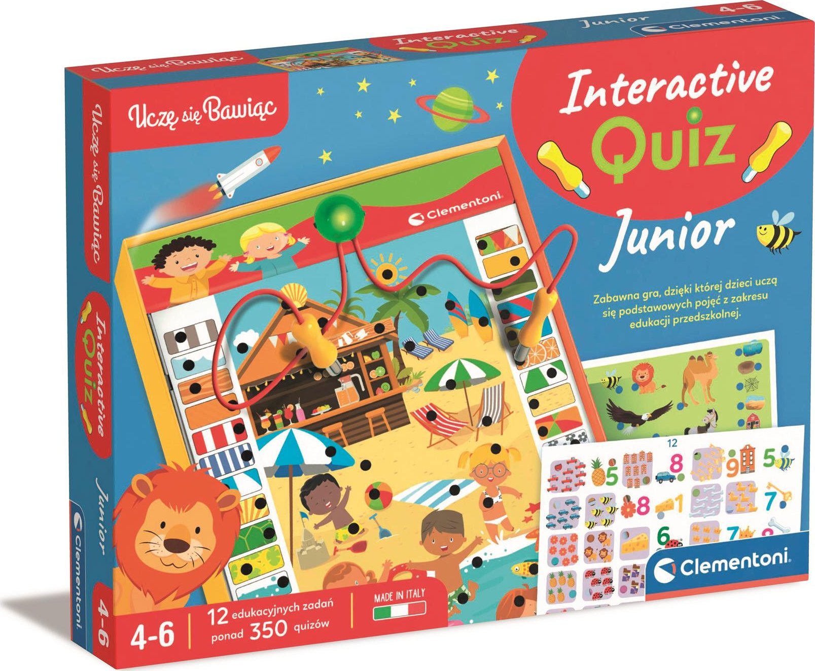 Clementoni Gra Interaktywny Quiz Junior