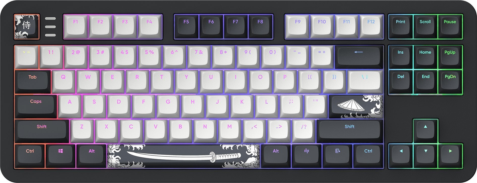 Klawiatura Dark Project ALU87B Bushido G3Ms Moonstone (DPKB_BUSHIDO_87_ANSI)