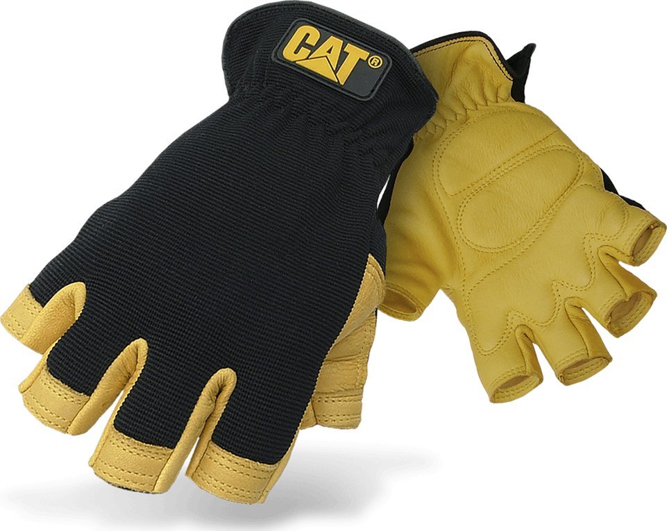 CAT CAT rekawice half-finger prem. deerskin gel pad l