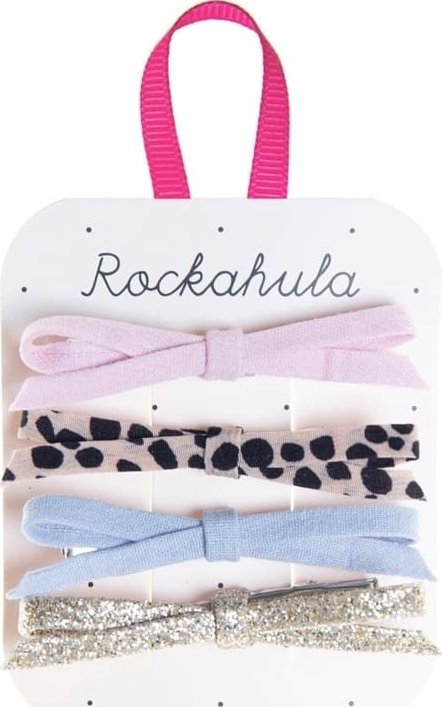 Rockahula Kids Rockahula Kids - 4 spinki do włosów Luna Leopard Skinny Bow