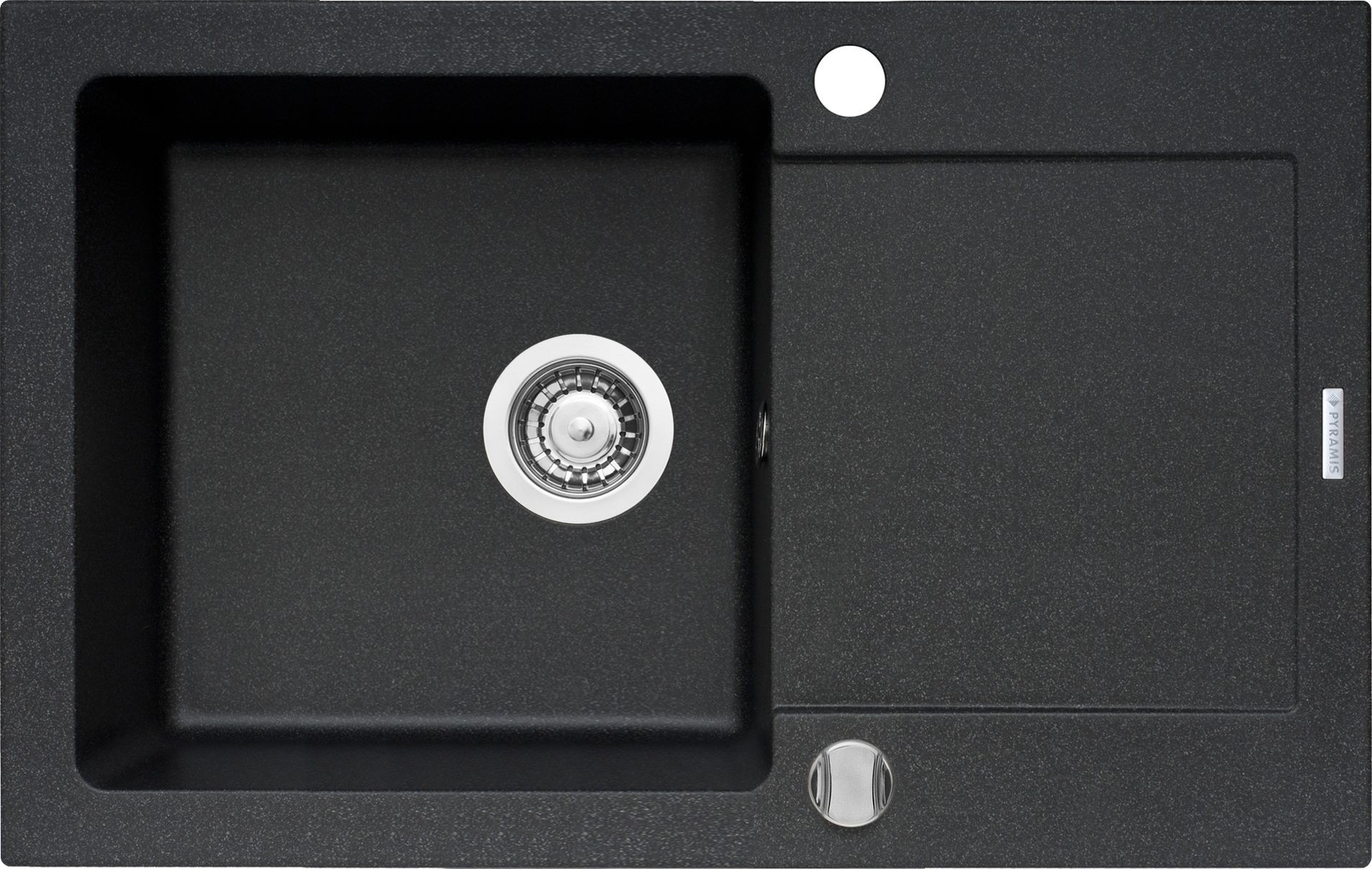 Zlewozmywak Pyramis granitowy MIDO 1B 1D Czarny