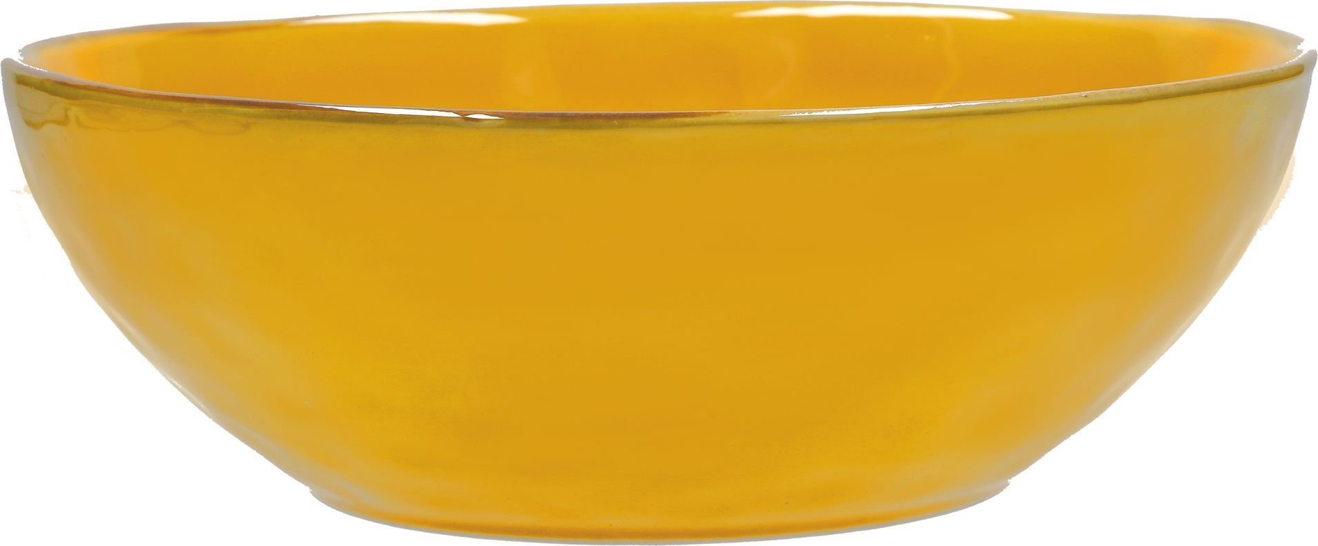 NPC Polska Rose&Tulipani Zestaw 2 misek do sałatek z kamionki 26 cm żółty