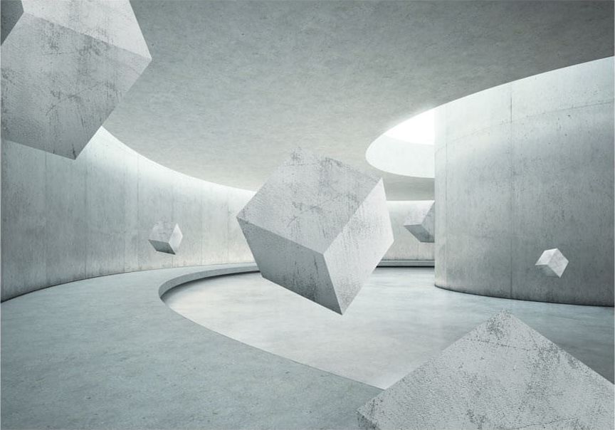 DecoNest Fototapeta - Geometria sześcianu - 350X245