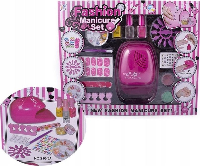 Zestaw do paznokci lampa + akcesoria