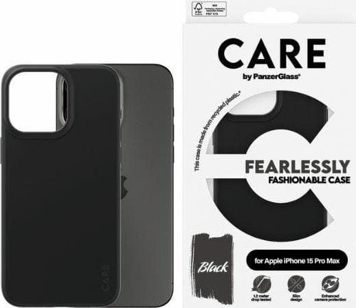 PanzerGlass CARE by PanzerGlass Fearlessly Fashionable Case iPhone 15 Pro Max 6,7" czarny/black 1432