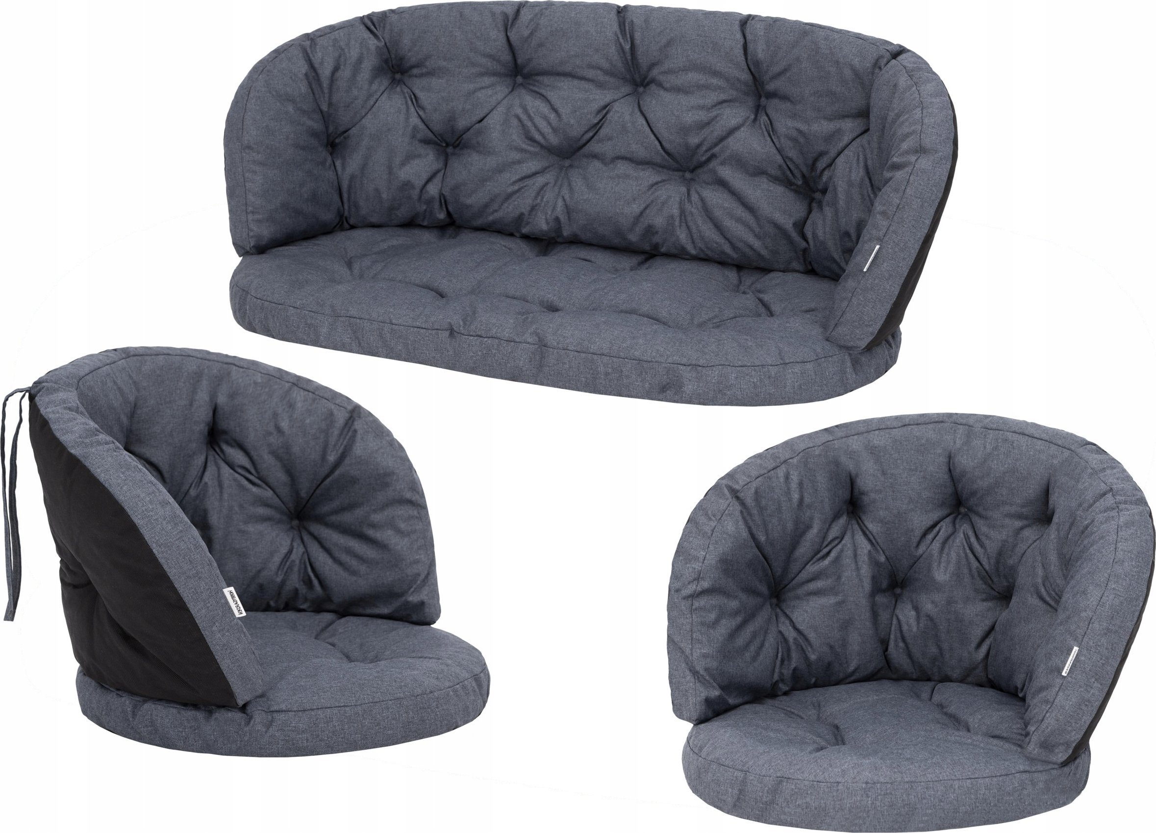 Hobbygarden Zestaw Poduszek Amanda Prestiż 2+1- Granat