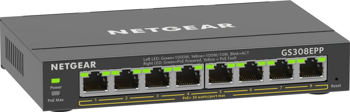 Switch NETGEAR GS308EPP-100PES