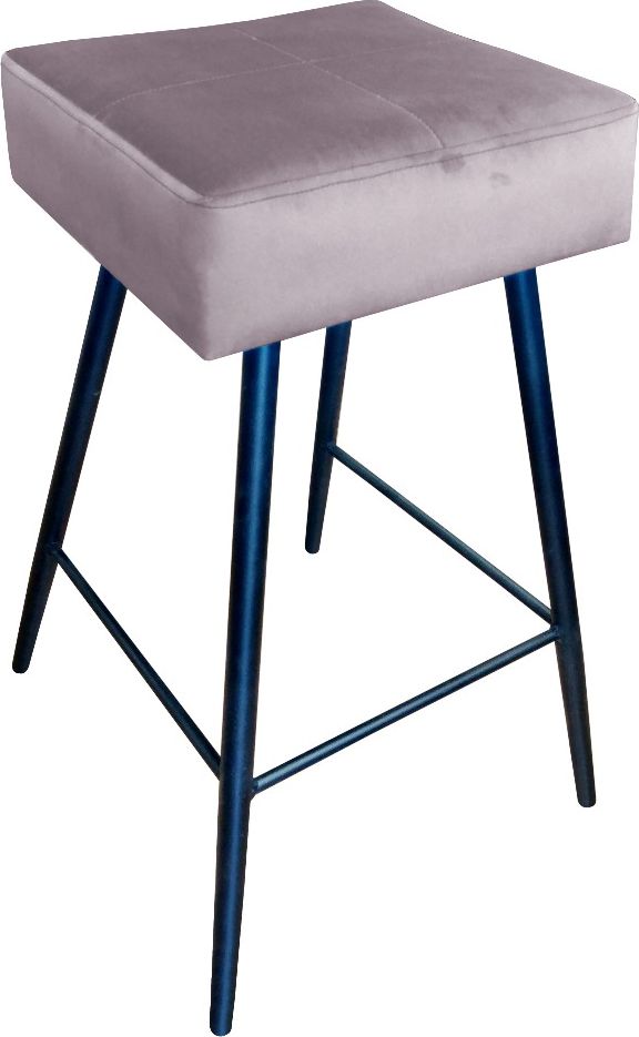 Atos Hoker OLIMP VELVET jasno różowy na czarnych nogach ATOS