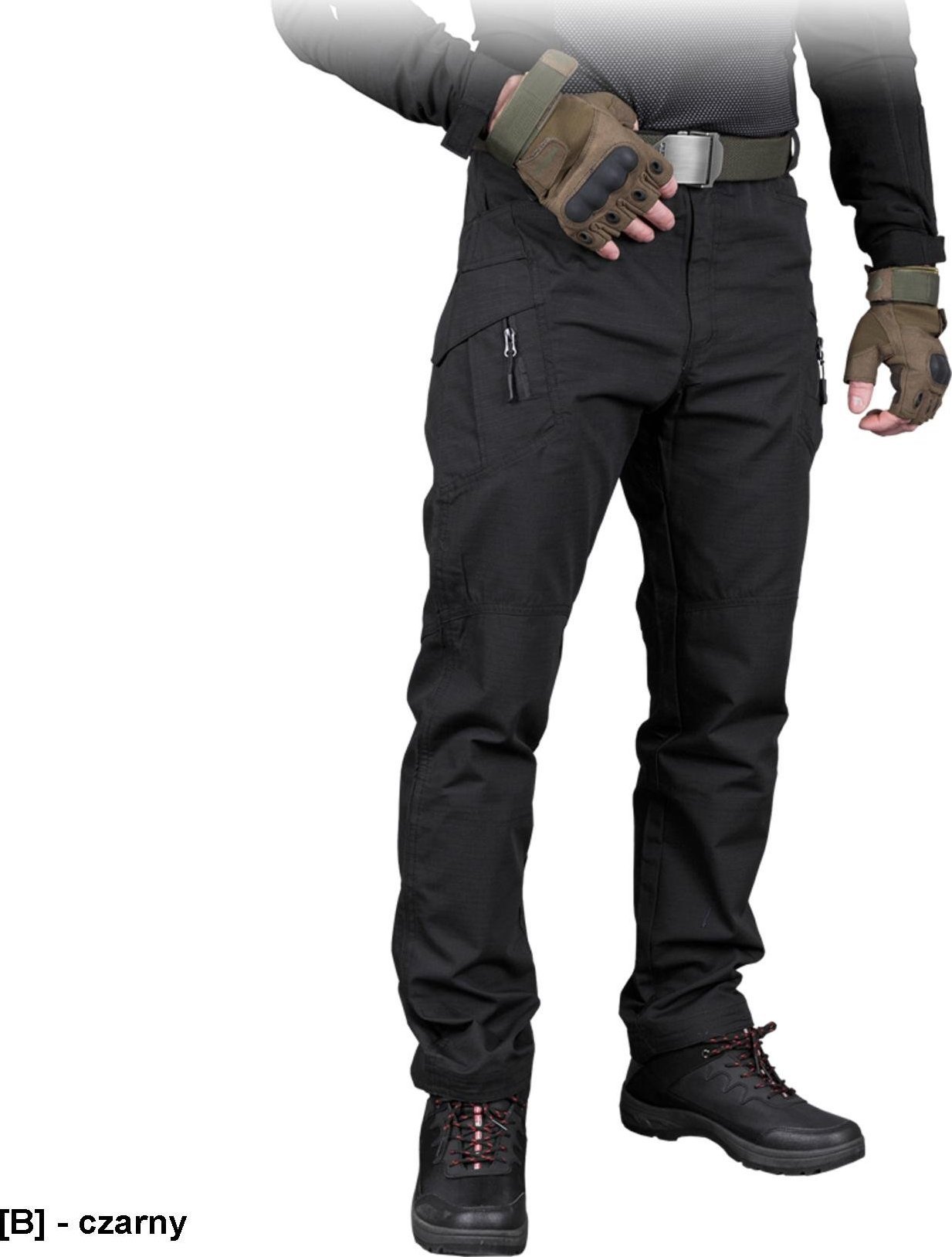 R.E.I.S. TG-GANS - spodnie ochronne do pasa typu Tactical Guard, 6 kieszeni, 65% poliester, 35% bawełna, 210-220 g/m2 L