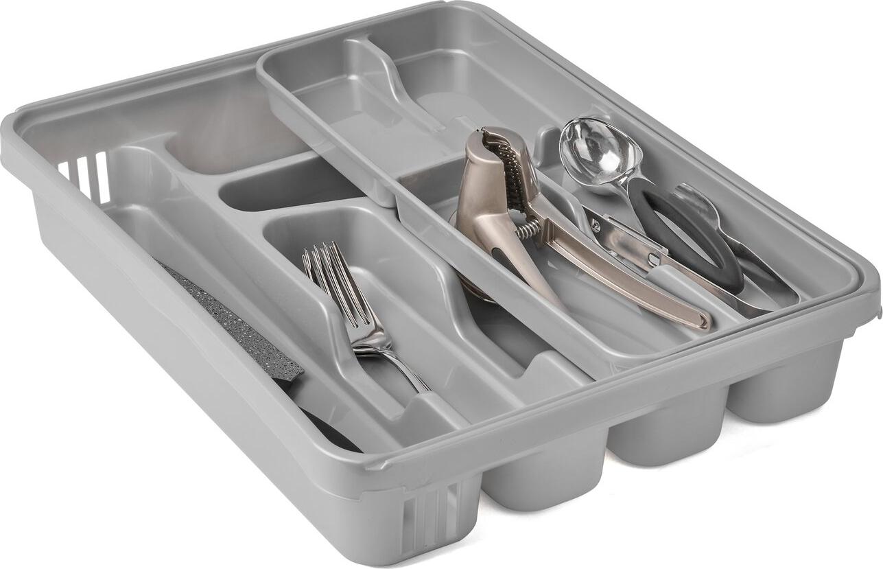 Tadar Wkład do szuflady organizer na sztućce podwójny