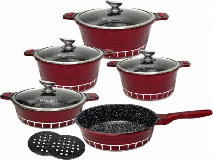 Edel Hoff ZESTAW GARNKÓW MARMUROWYCH 11 EL. EDEL HOFF EH-7963 BURGUND