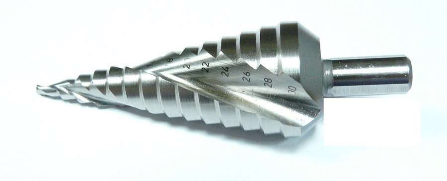 Wiertło Abraboro stopniowe walcowe 4 6 10 12 14 16 8 18 20 30 22 24 28 26mm (AB91140630)