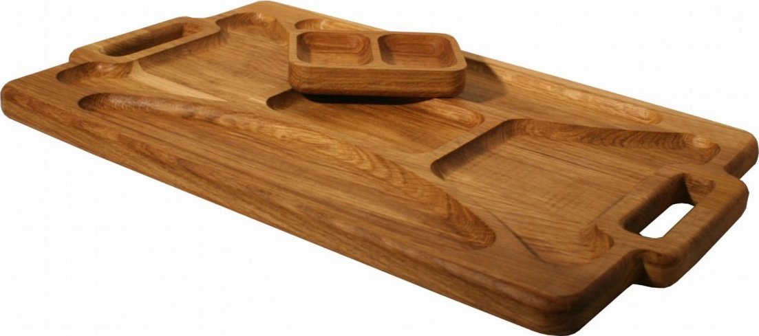 Deska do krojenia Yolli DESKA NA PRZEKĄSKI DREWNIANA TACA DO SERWOWANIA