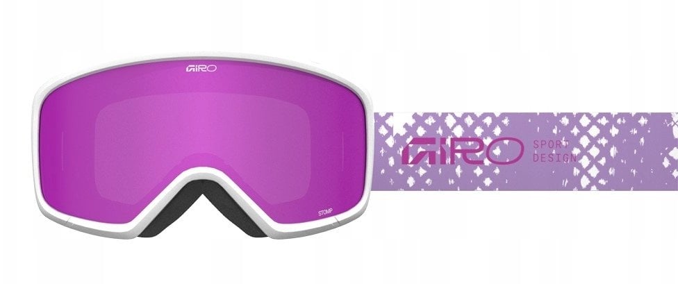 Giro Gogle zimowe juniorskie GIRO STOMP MAUVE FENCE (OTG) (Cylindrical) (szyba AMBER PINK 19-42% S2)