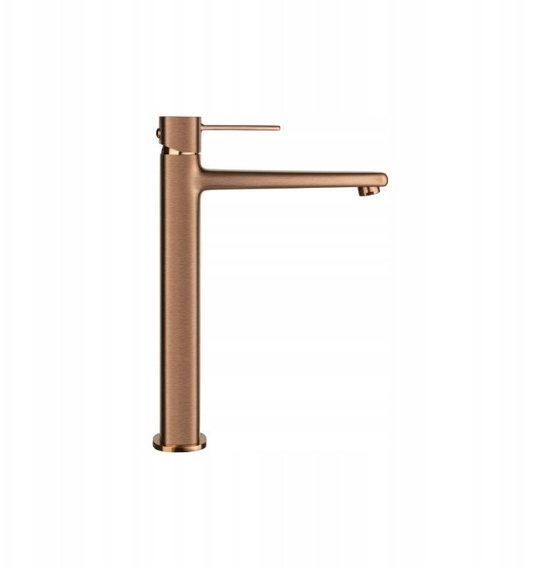 Washbasin faucet INVENA GLAMOR, copper color, high