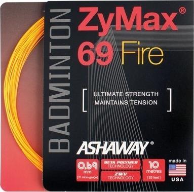 Ashaway Naciąg do badmintona ZyMax 69 Fire - set ASHAWAY Biały