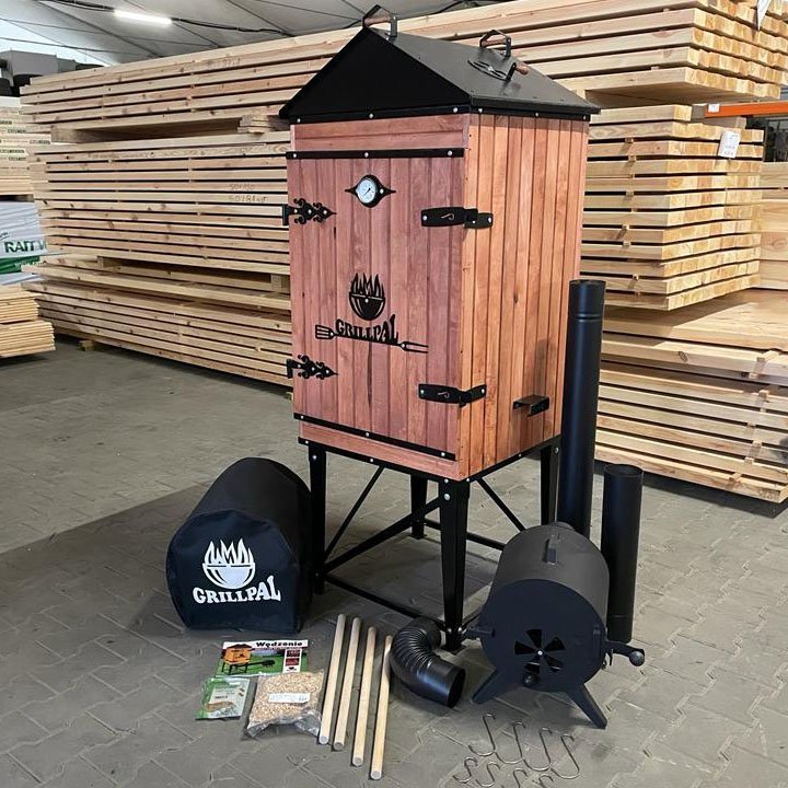Grillpal Wędzarnia Ogrodowa OLCHOWA OM295L/95 Kolor Mahoń