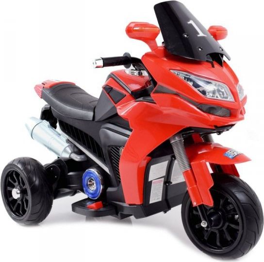 Super-Toys DUŻY MOTOR ŚCIGACZ Z SYMULACJĄ WYDECHU, MIĘKKIE KOŁA STRONG 2 EXCLUSIVE/6288A