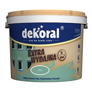 Dekoral POLINIT emulsyjna fasadowa żółty ciepły 1L