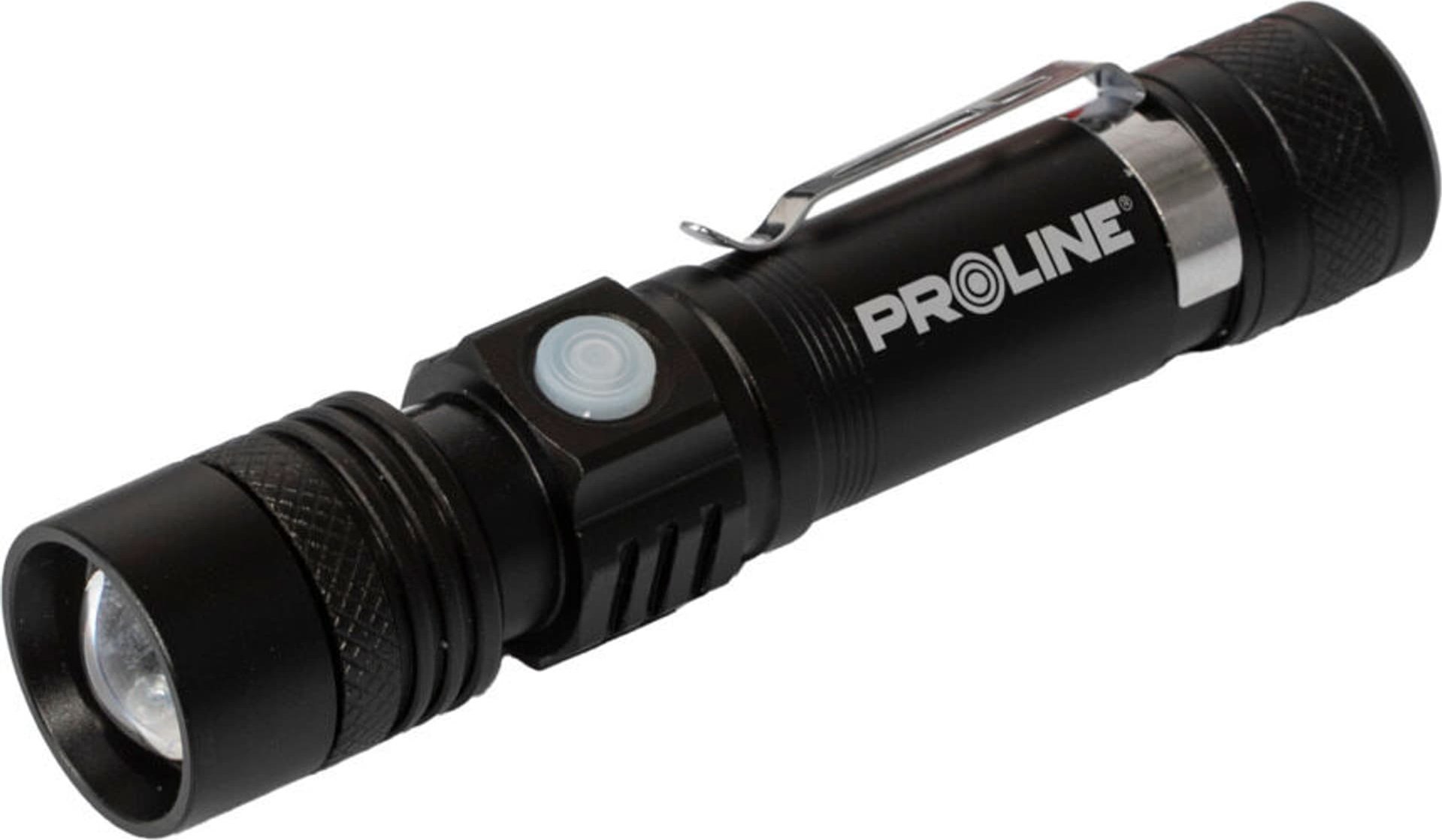 Pro-Line LATARKA ALU. USB-C, 300 LM, ZOOM, 3 TRYBY ŚWIECENIA, PROLINE