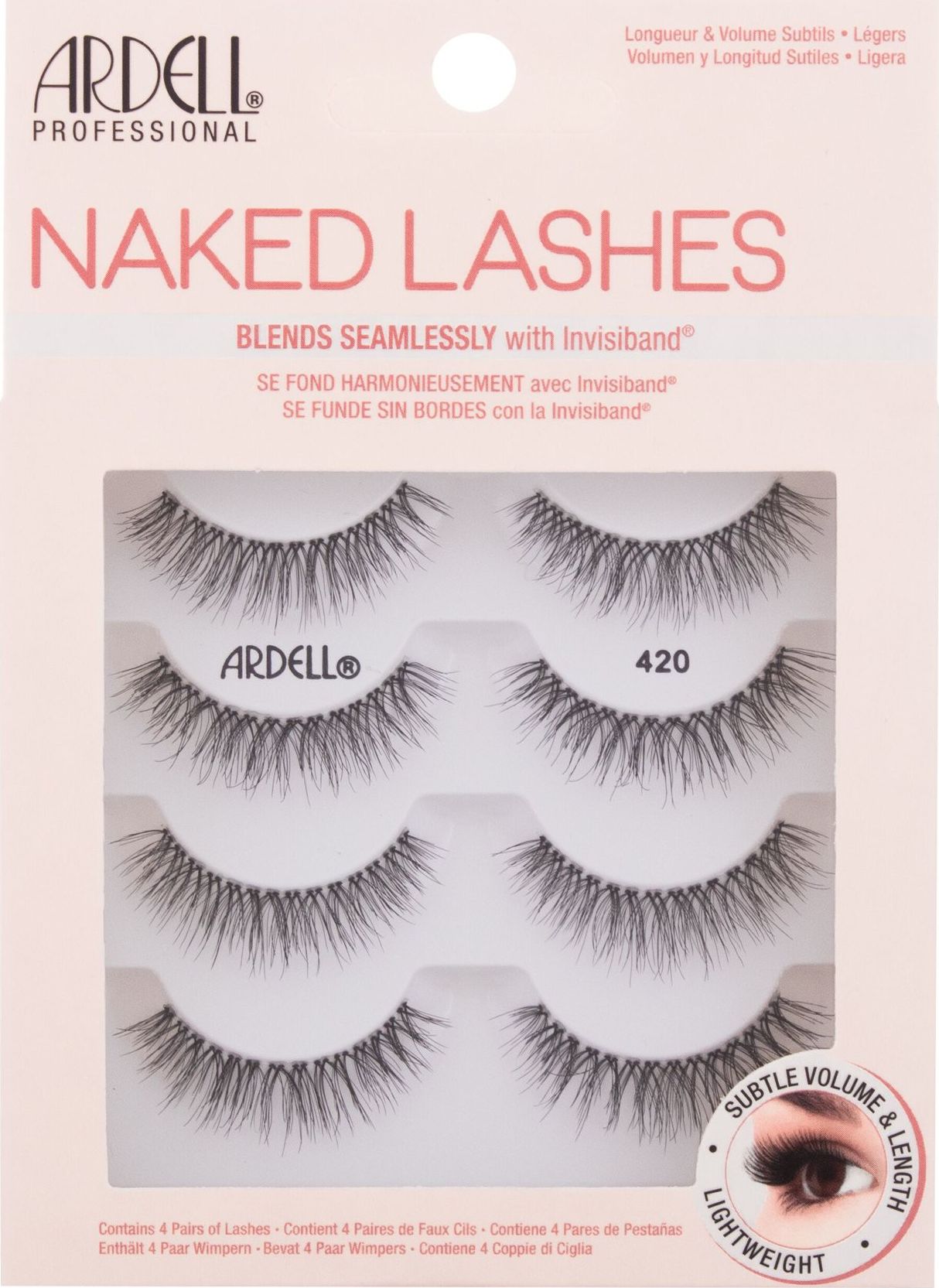 Ardell Ardell Naked Lashes 420 Sztuczne rzęsy 4szt Black