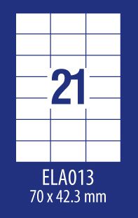 Avery Zweckform ETYK.ZF ECONOMY 70X42,3MM 013 100ARK ETYKIETA E100 ELA013 - ELA013