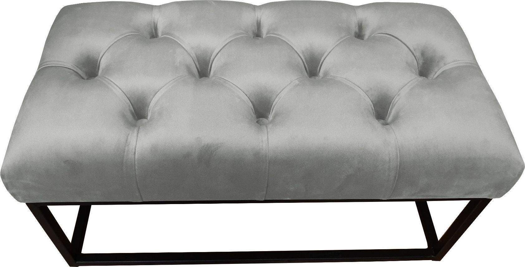 Atos Ławka CHARLIE MG VELVET szara