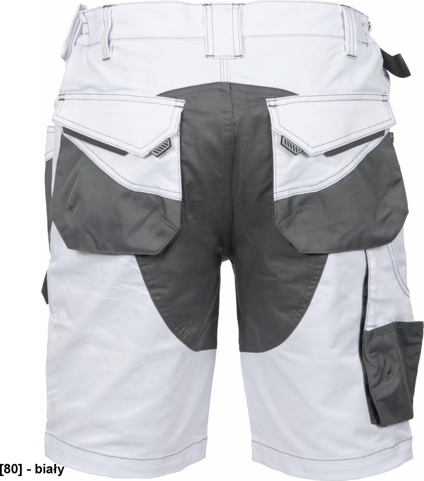 CERVA DAYBORO szorty - męskie spodnie robocze, odblaskowe elementy, 100 % TRIFIBETEX - biały 62