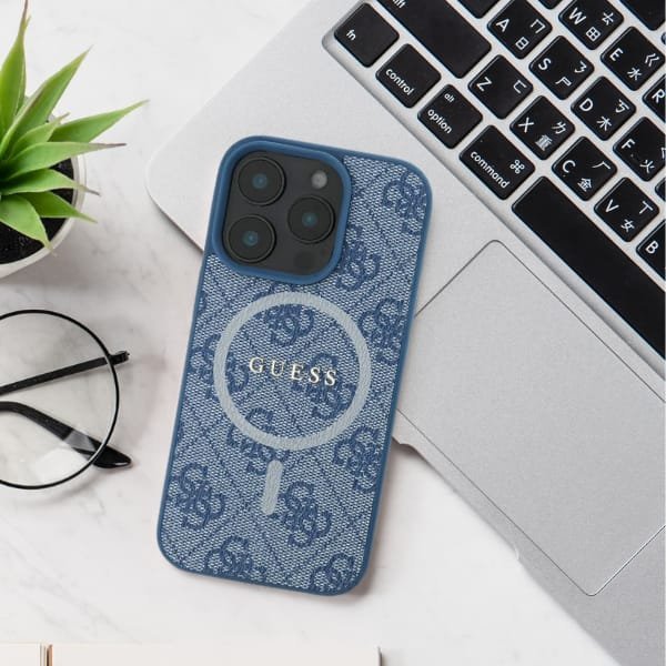 Guess Guess GUHCP16LPSQSQSP iPhone 16 Pro 6.3" różowy/pink hardcase Quilted Metal Logo