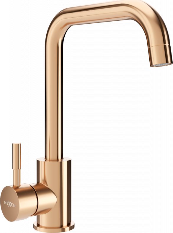 Bateria kuchenna Mexen Modena stojąca różowe złoto