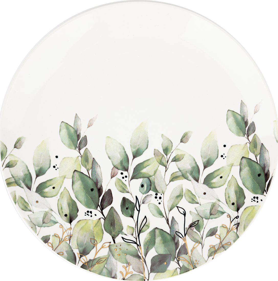 Florina Talerz deserowy porcelanowy Florina Olive 20 cm