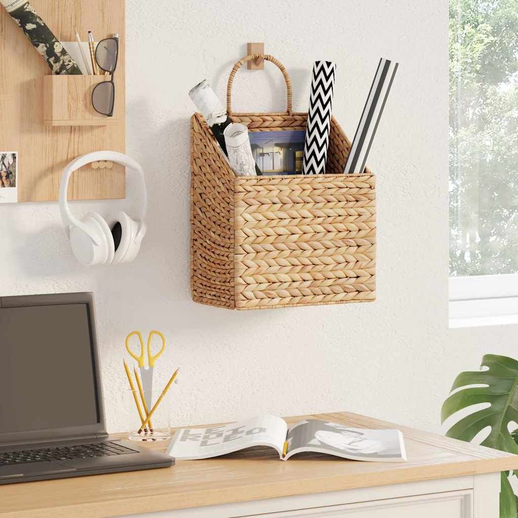 vidaXL Kosz wiszący 30 x 17,5 x 49,5 cm Hiacynt wodny