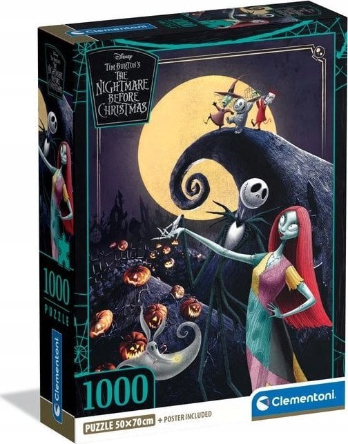 Clementoni Puzzle Compact Nightmare Before Christmas 1000 elementów (37060)