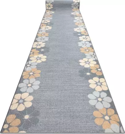 Dywany Łuszczów Dywan SZNURKOWY SIZAL FLAT 48829637 Jodełka szary, 67x300 cm