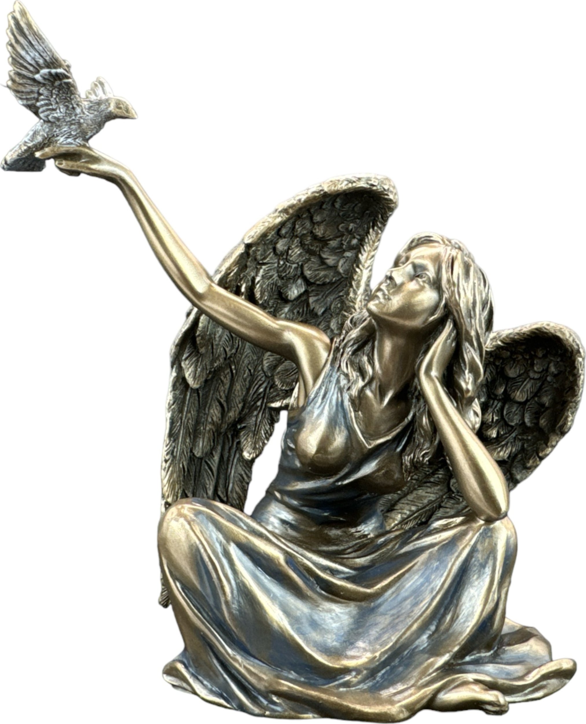 Veronese figurka Siedzący Anioł Z Gołębiem Veronese (wu75981a4)