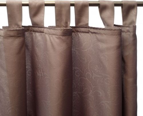 Domger Zasłona na szelkach Ranke, kol.brązowy, 140x245cm