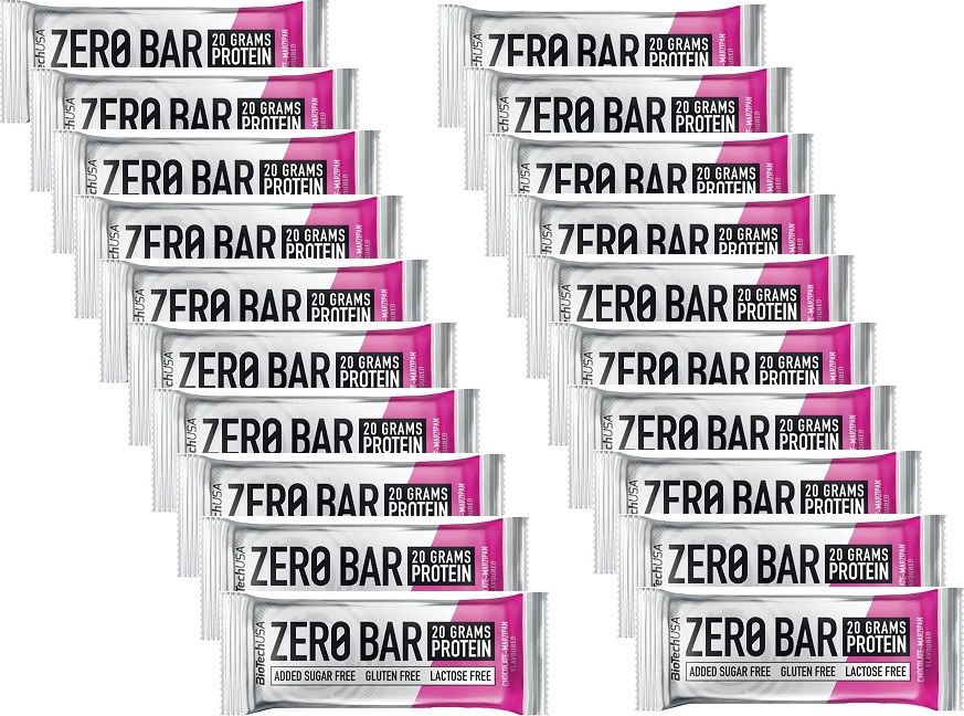 Bio Tech Zero Bar Baton proteinowy 20 x 50 g czekoladowo-marcepanowy