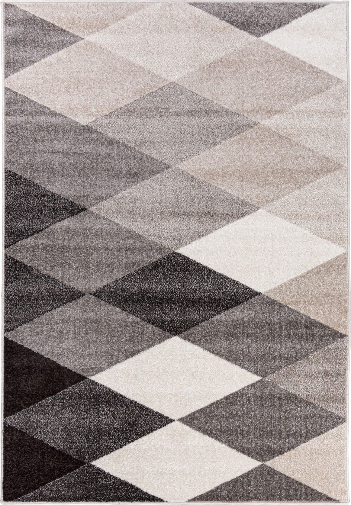 Carpetpol Nowoczesny dywan geometria romby szary-beż 36218/37122 FIESTA (1.60*2.30)