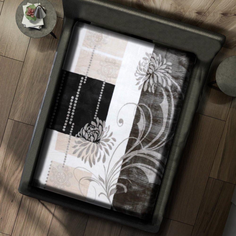 estilex Gruby Koc Akrylowy 160X210 Kwiaty 17458