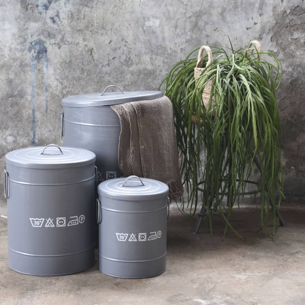 Kosz na pranie LABEL51 antracyt (8718885276374)