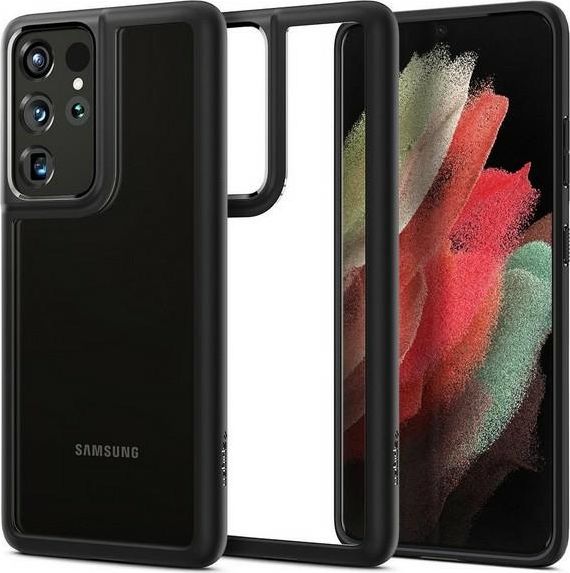 Spigen Spigen Ultra Hybrid Samsung G998 S21 Ultra czarny mat/black matte ACS02352