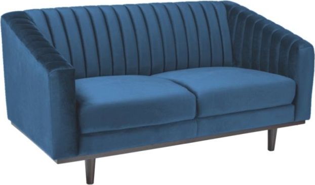 Signal Sofa ASPREY VELVET 2 granatowa nowoczesna SIGNAL