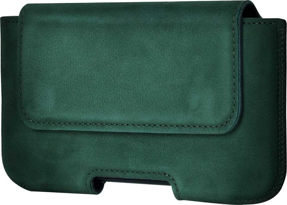 Surazo Kabura na pasek Belt case - Nubuk Ciemny Zielony Samsung Galaxy A32 4G